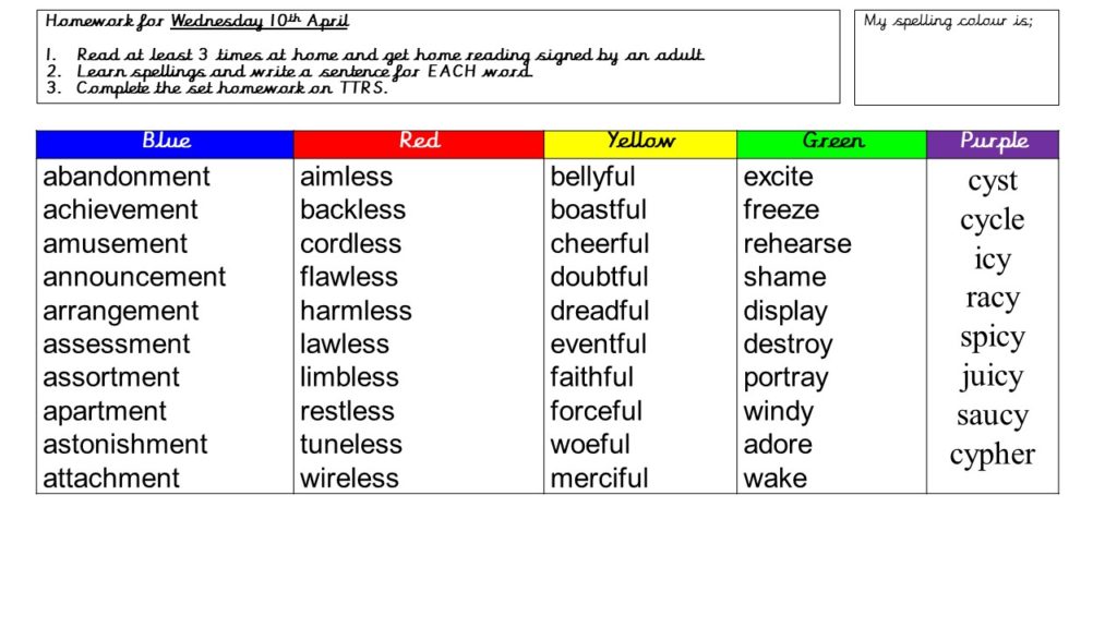 yr-5-homework-and-spellings-5-10th-april-newport-ce-junior-school