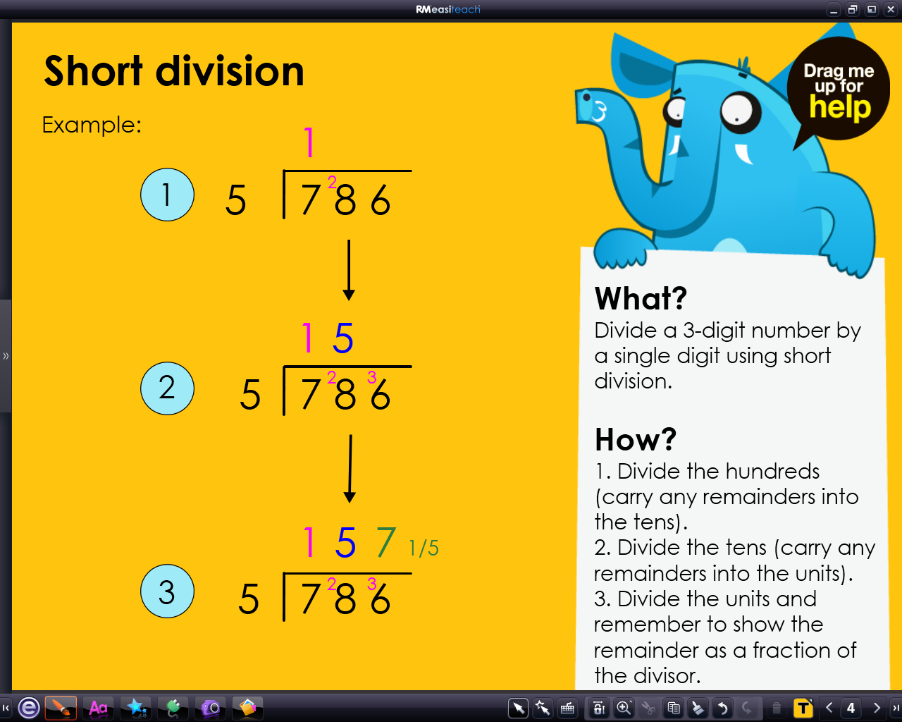 short division homework year 6